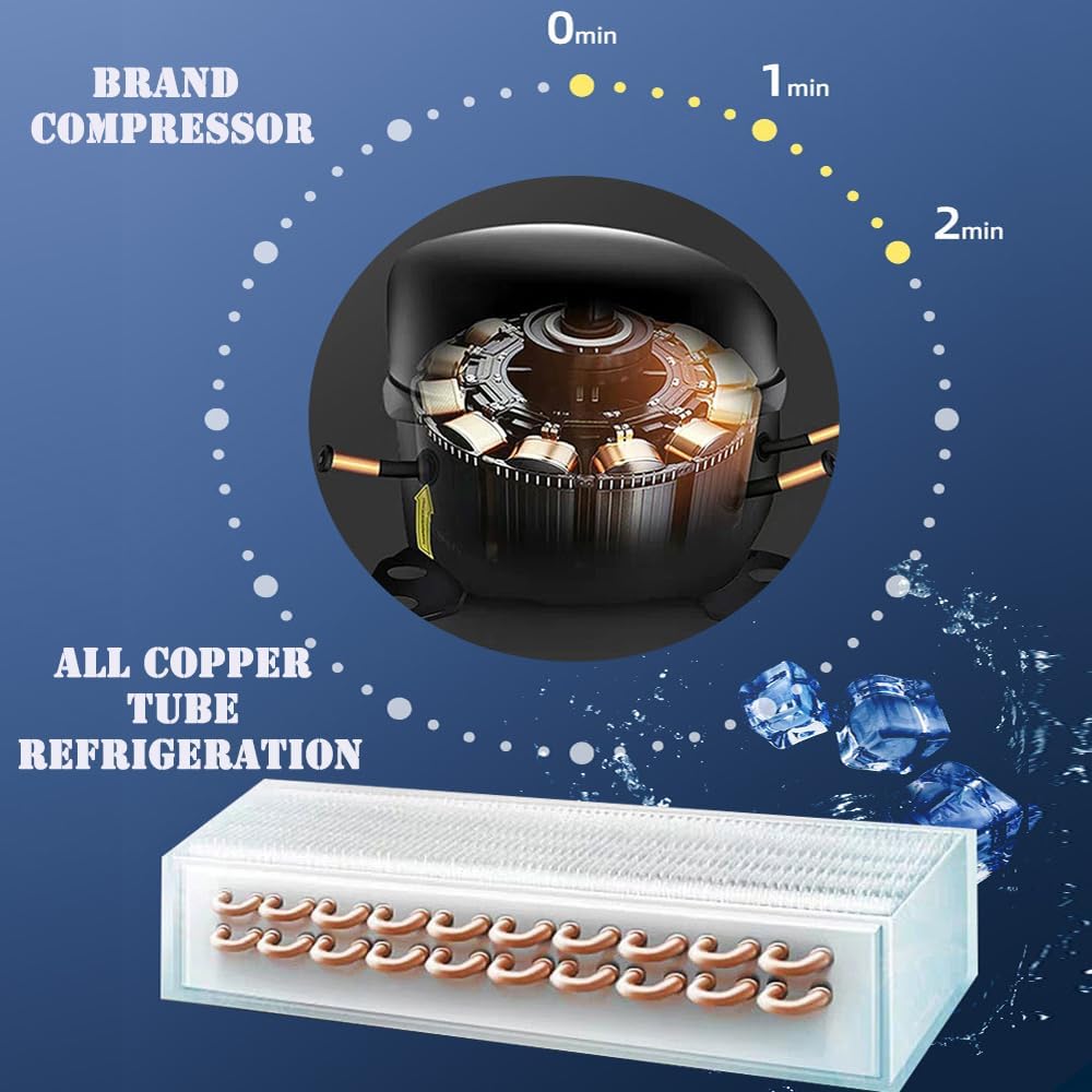 220V Desktop Cake Display Cabinet Commercial Refrigerated Cake Showcase Commercial Display Refrigerator with Digital Temp Control & LED Lighting, 220V, 255W