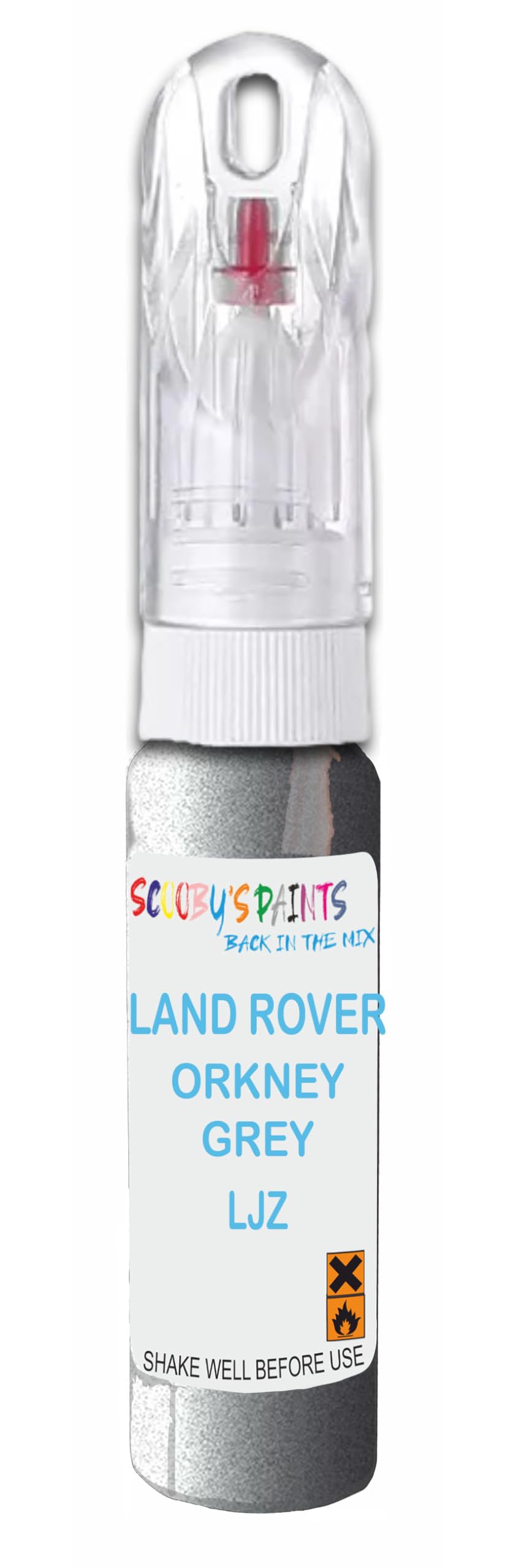 SCOOBYS PAINTS BACK IN THE MIX 21ml Paint Touch Up Pen For Land Rover Orkney Grey Ljz Scratch Removal Car Repair