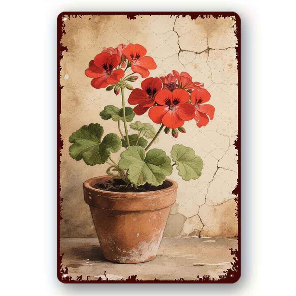 peiyeety Funny Metal Tin Sign Flower Vintage Metal Sign For Home Outdoor Indoor Office Bar Yard Decor 8x12 Inch