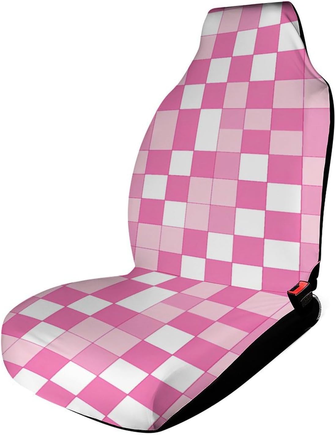 Checkered Plaid Pattern Car Seat Covers Automotive Seat Covers Car Seat Protector Auto Front Seats Protector for Most Cars 2PCS