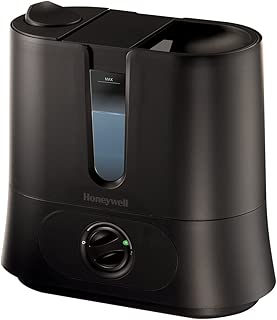 Honeywell Top Fill Cool Mist Humidifier Black Ultra Quiet with Auto Shut-Off, Variable Settings, Removeable Tank & Rotating Mist Nozzle for Medium to Large Rooms, Bedroom, Baby Room - coolthings.us