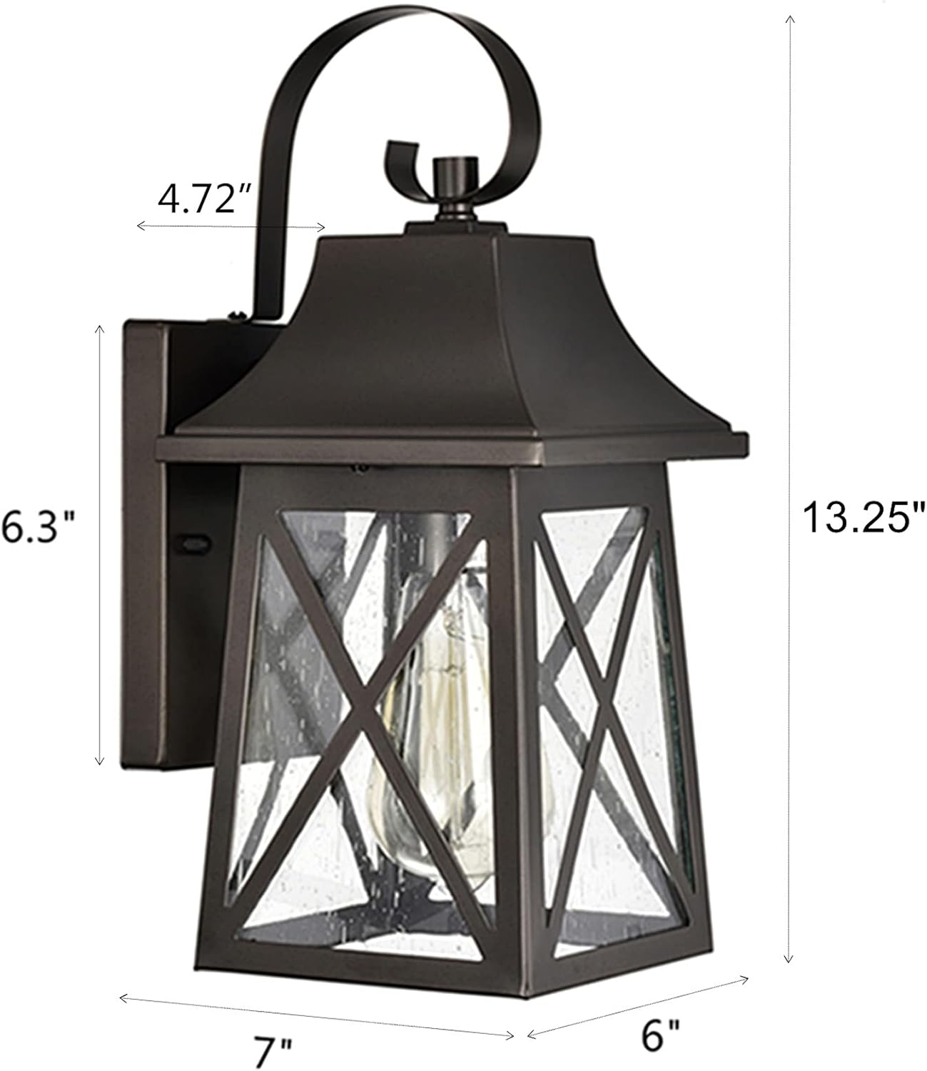 Blасk Frіdау - 50% оƒƒ FLALINKO Outdoor Wall Sconce - 2 Pack 14 Farmhouse Porch Light in Oil Rubbed Bronze Finish with Clear Seedy Glass for Barn, Patio, Porch, Doorway, Entryway (ORB, Twin Pack)