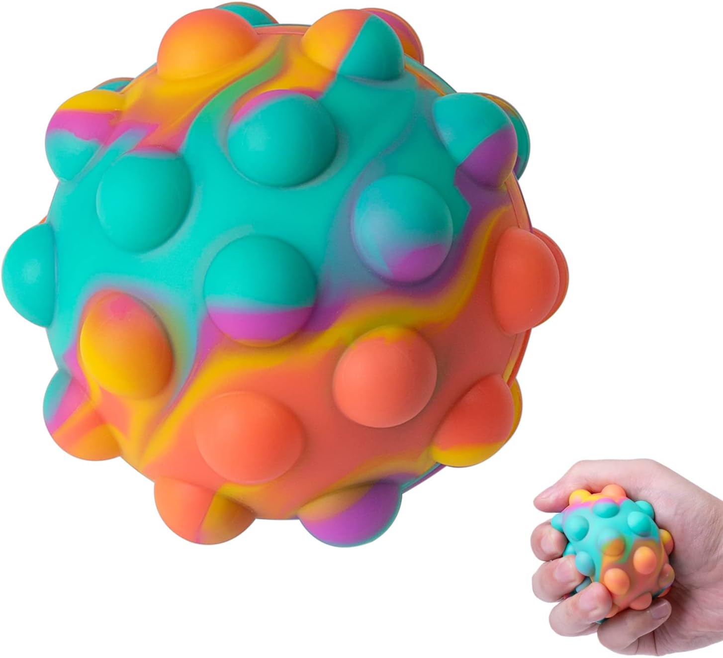 Tdhaayt Push Pop Bubble Fidget Toy New Bouncing Ball 3D