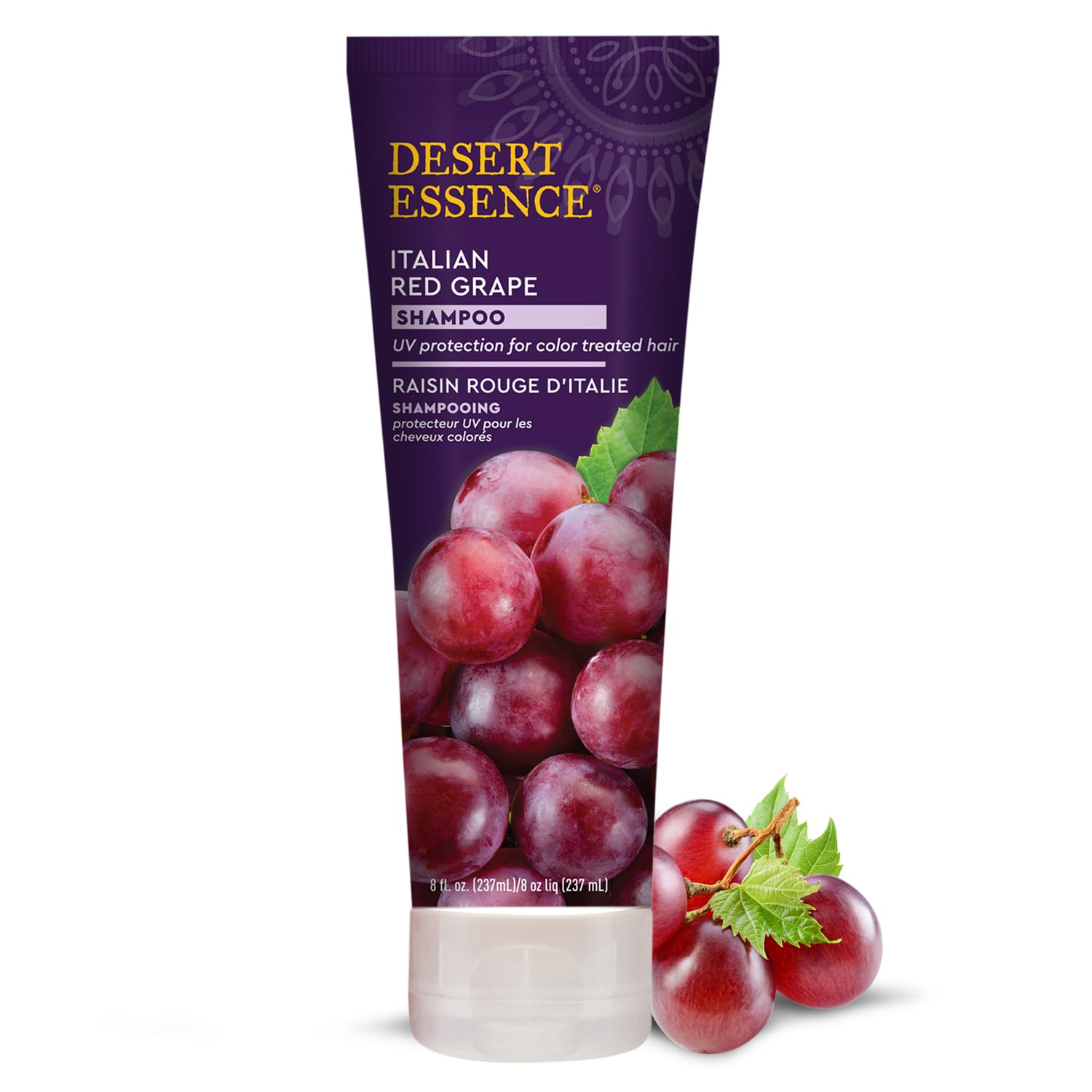 Italian Red Grape Shampoo, 8.0 fl. Oz. - Gluten Free - Vegan - Cruelty Free - Moisturizing Shampoo - UV Protection - Color Treated Hair