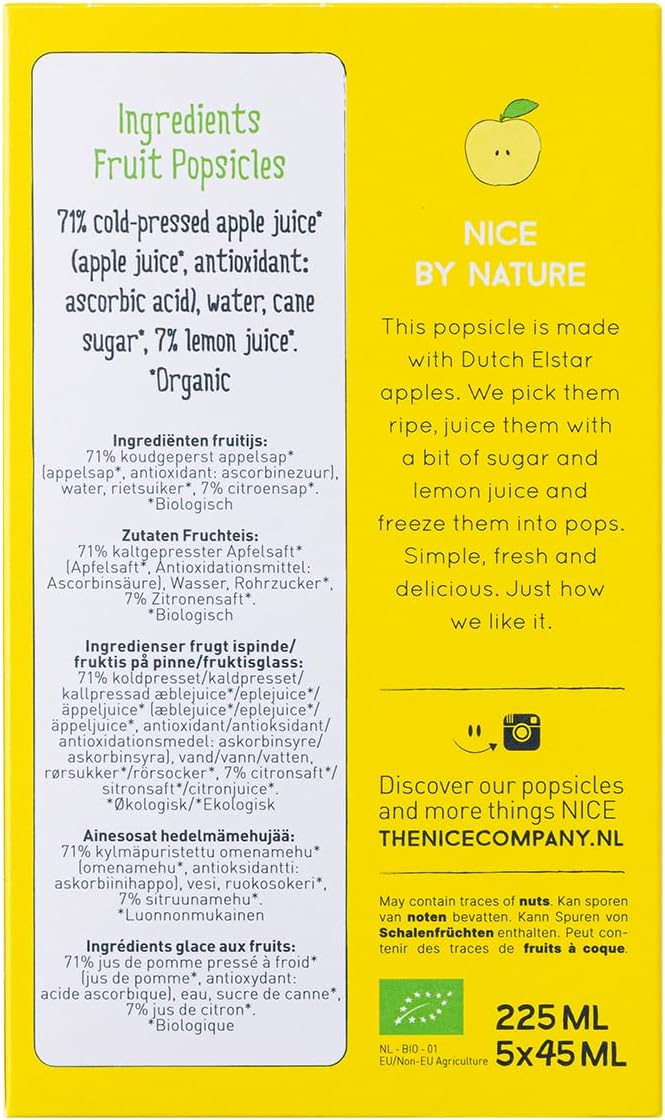 THE NICE COMPANY, Polo manzana y limón mulitpack BIO 5X45ml - Imagen 3