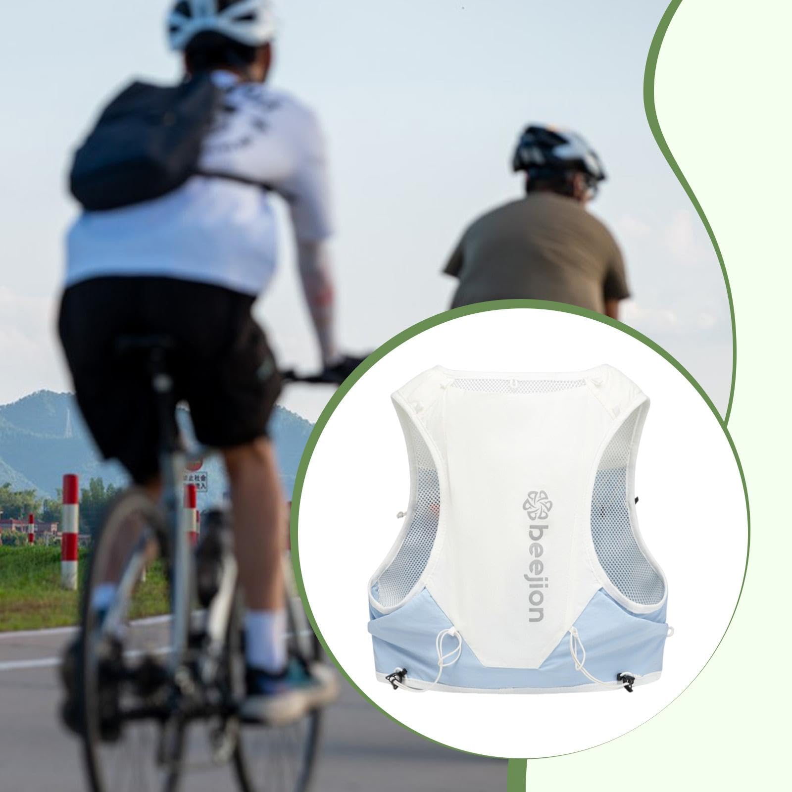 F Fityle Gilet di idratazione, Zaino idrico Traspirante con molteplici Tasche, Zaino da Corsa, Sacca idrica per Alpinismo, Campeggio Running.