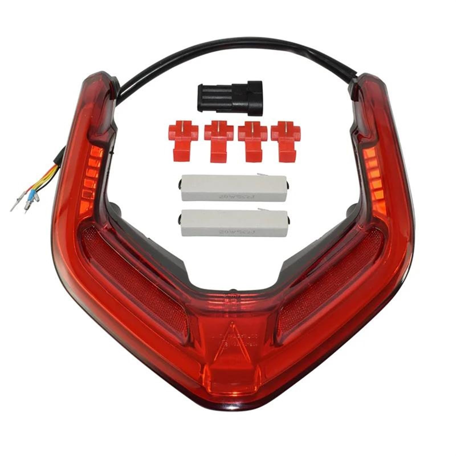 Feu Stop Feu Arrière De Moto, Clignotants De Freinage, Feu Stop Intégré pour Ducati Panigale/Streetfighter V4 V4S 2018-2022 Clignotants(Rouge)