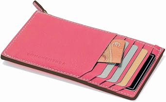 BONAVENTURA Mini Zip Card Holder Wallet with Gusset BWAT8R