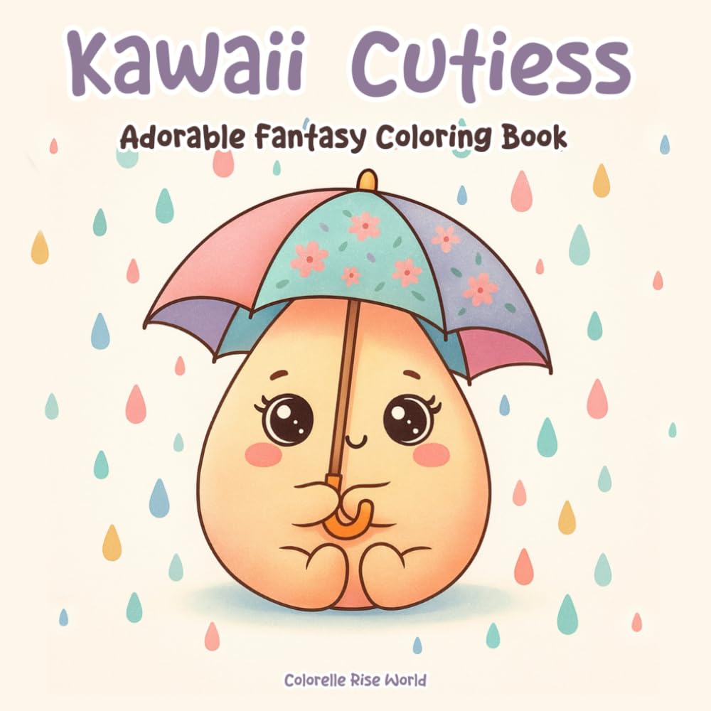 Kawaii Cuties: Adorable Fantasy Coloring Book
