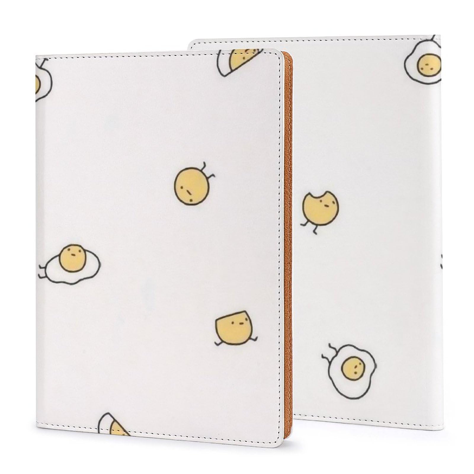Amazon.co.jp: ブックカバー かわいい 卵 料理 手帳カバー A5 ノート