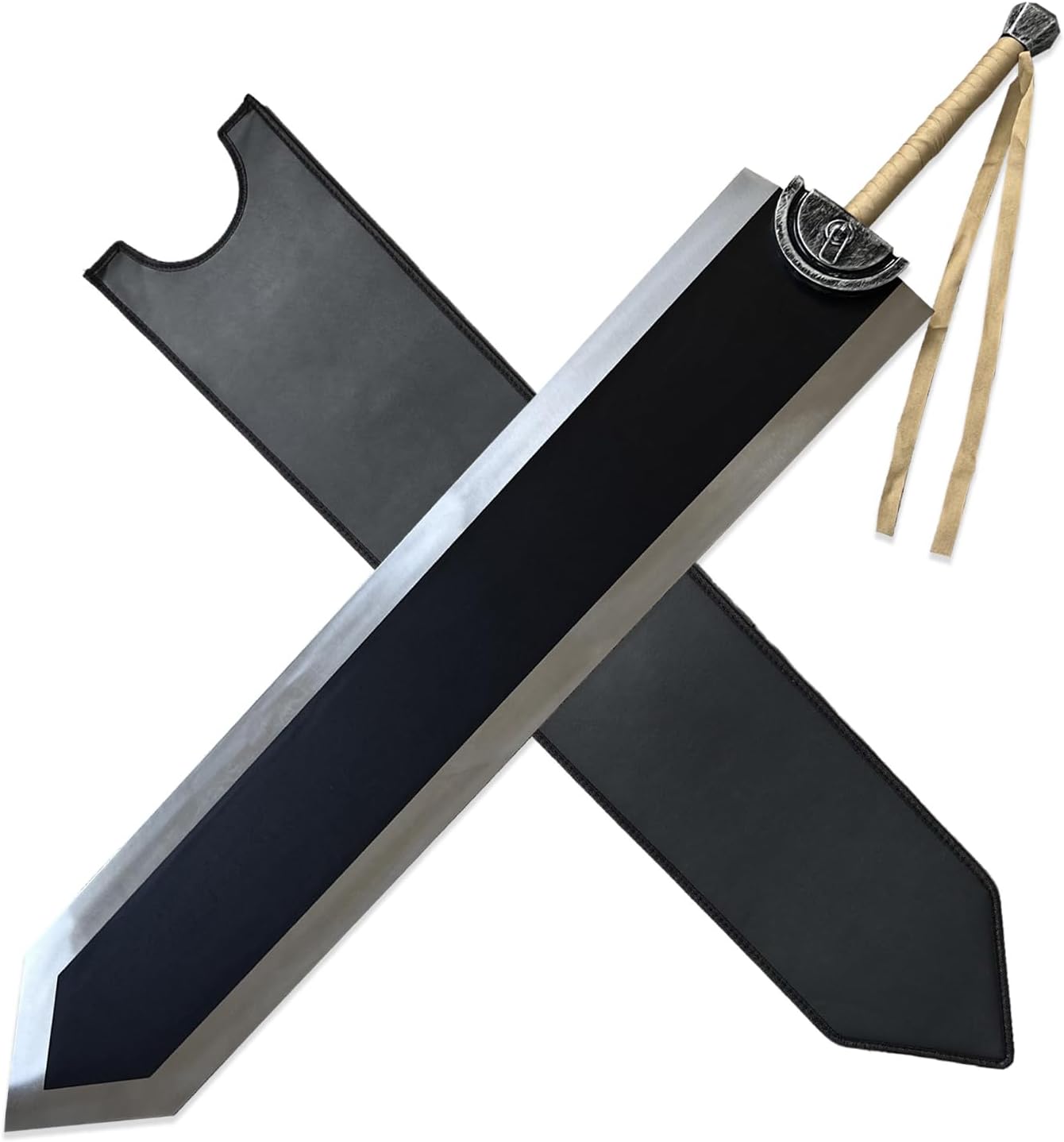 60" Berserk Guts Dragon Slayer Sword Heavy Duty Version - 16.8lbs Stainless Steel Blade, Giant Anime Collectible Replica for Display