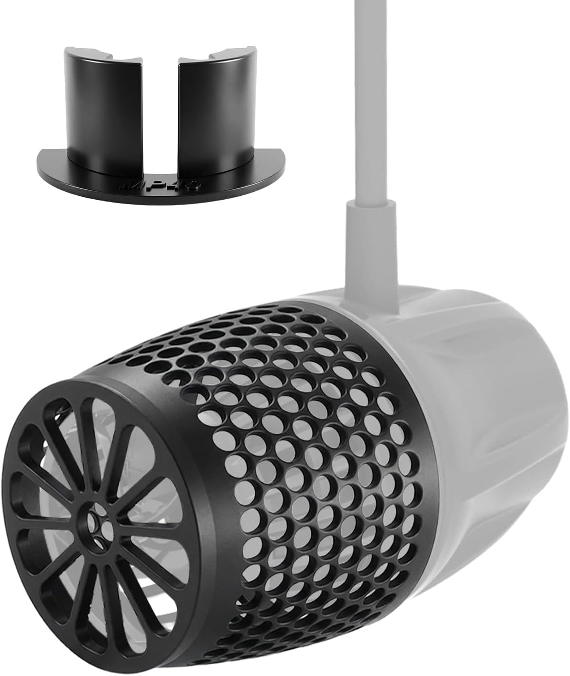Anemone & Fish Guard + Dry Side Support Mount Fit for EcoTech MP40 | Wet Side Fish Guard And Dry Side Motor Support Helps Protect Livestock And Stabilize Your MP40 During Aquarium Maintenance