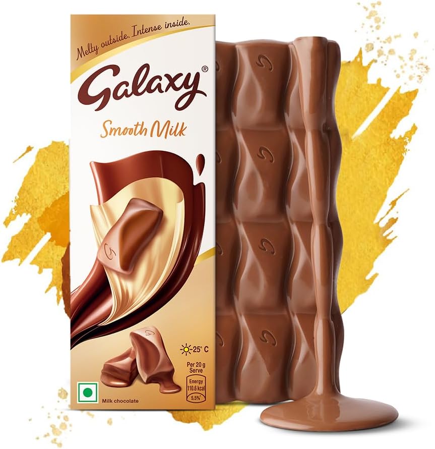 Galaxy Smooth Milk Chocolate Bar | Rich creamy and smooth| Loaded with the goodness of international cocoa| 56g