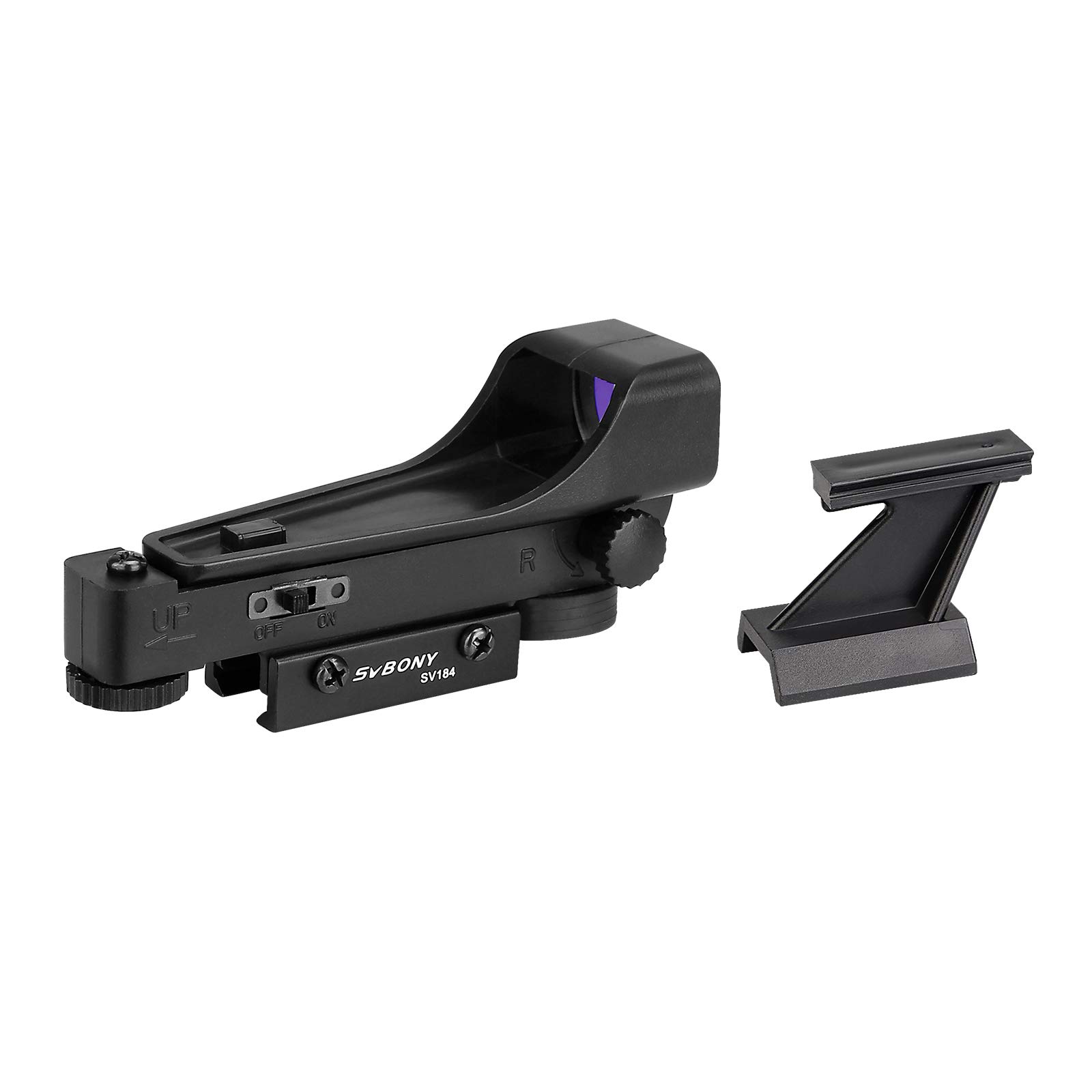 Svbony SV184 Telescopio Guia, Red Dot Guiados Telescopio Guidescope, Buscador de Aluminio con Soporte de Cola de Milano, Únicamente para Actividades Deportivas