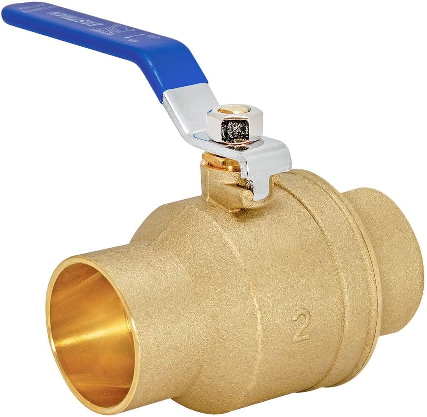 Eastman 2 in sweat x 2 in sweat full port brass ball valve