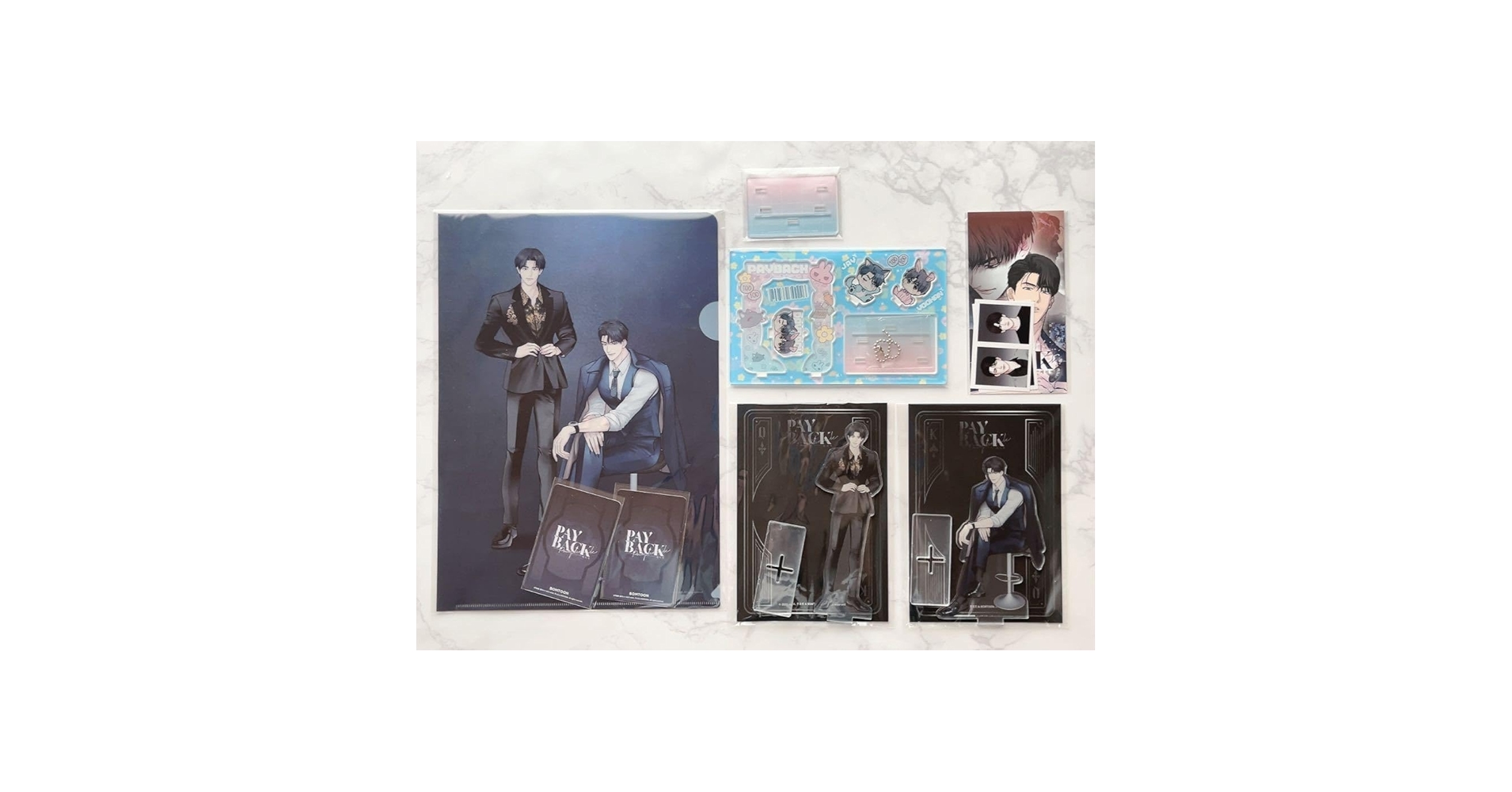 【韓国BL】payback グッズ まとめ売り bomtoon PAYBACK BOMTOON POP UP STORE OFFICIAL GOODS Korean BL Lezhin