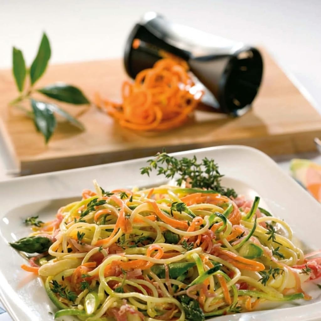 GEFU Spiralna krajalnica spiralna SPIRELLI, świeże spaghetti warzywne w mgnieniu oka