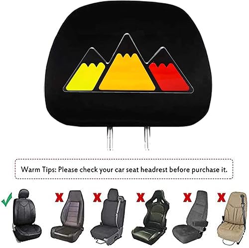 Miniatura 2 de GODTERA Paquete de 2 fundas para reposacabezas para Toyota 4Runner Tacoma Tundra Rav4 Highlander accesorios para fundas de asiento de tela negra