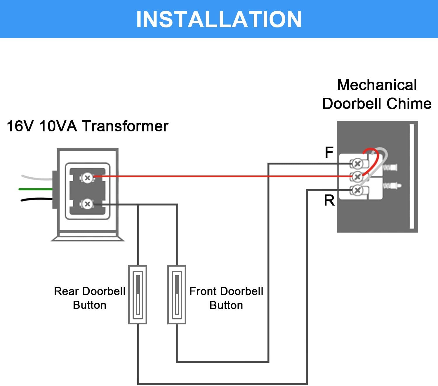 Doorbell Transformer Door Chime 16v 10va - - 