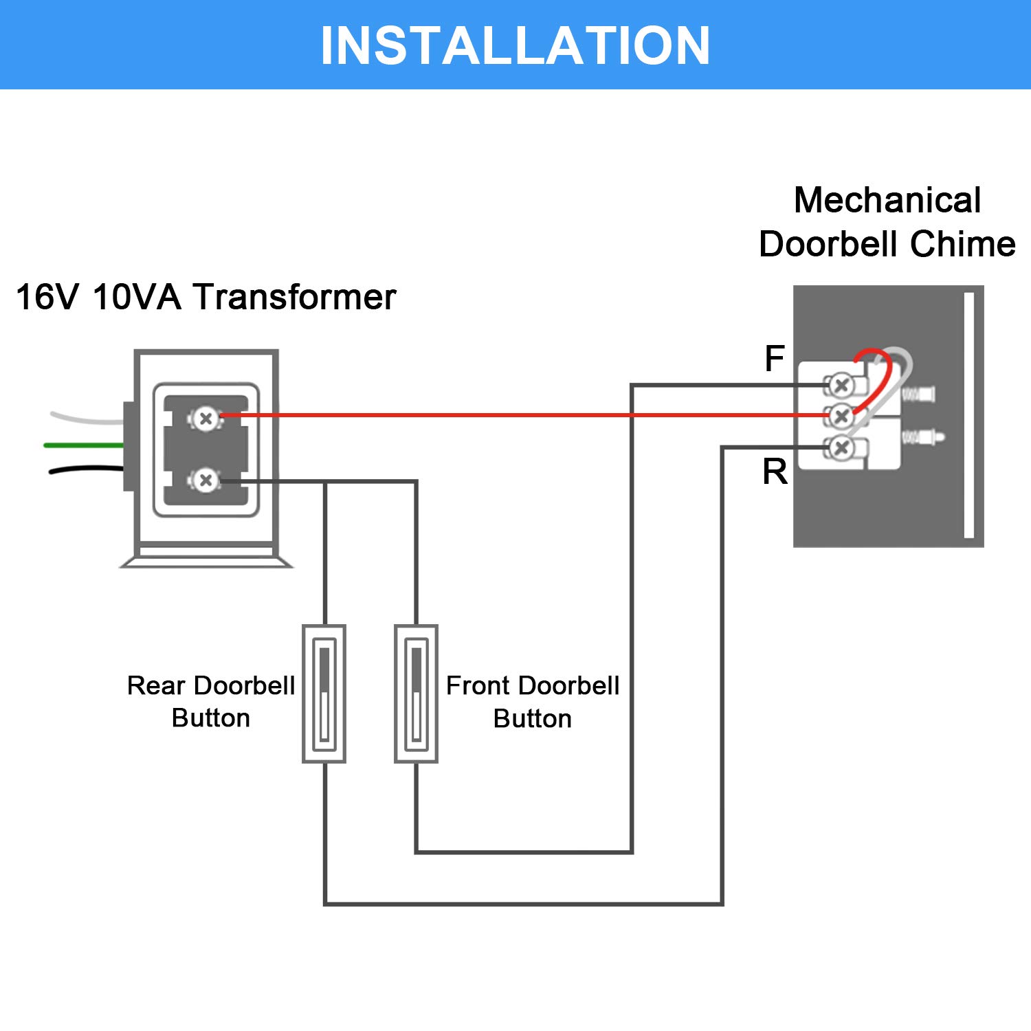 Doorbell Transformer Door Chime 16v 10va - - Amazon.com