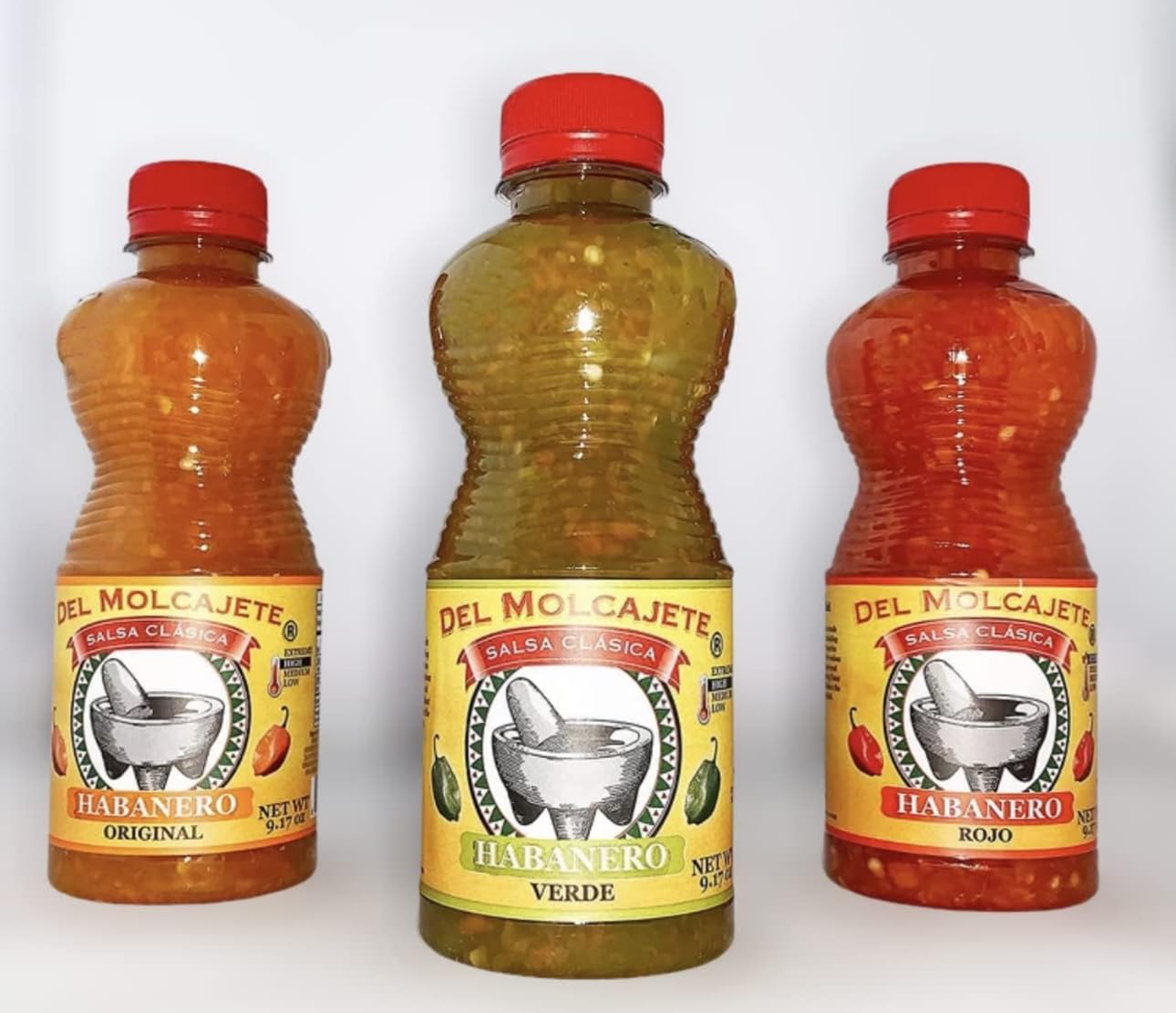 Salsas Del Molcajete Habanero Variety 3-Pack