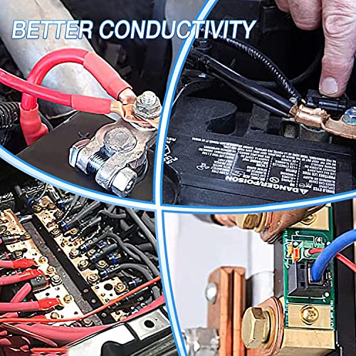 Image of Nilight 150PCS Copper Wire Lugs and Heat Shrink Tubing 2 4 6 8 10 AWG Heavy Duty Battery Terminal Crimp Connectors 70 PCS 80 3:1 Heatshrink Assortment Kit