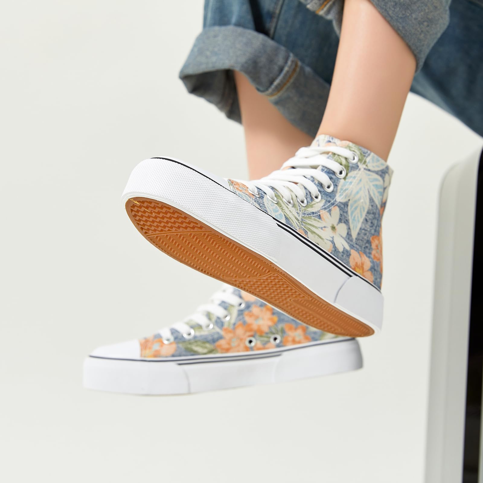 hash bubbie Unisex Fashion High top Sneakers Womens Classic High Tops Canvas Shoes Casual Tennis Shoes for Men