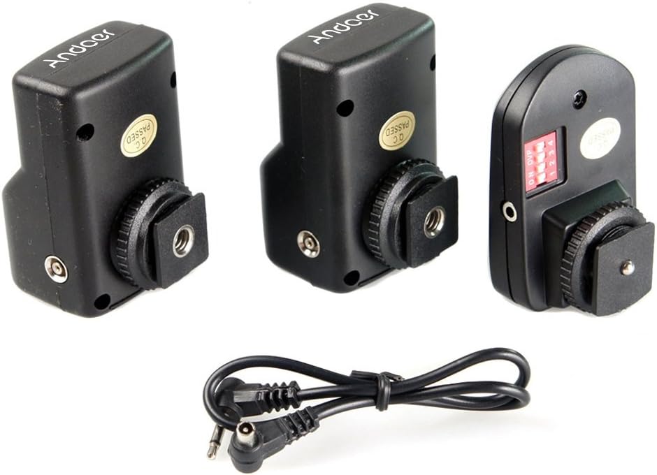 Universal 16 Channels Radio Wireless Remote Speedlite Flash Trigger 1 Transmitter & 2 Receivers