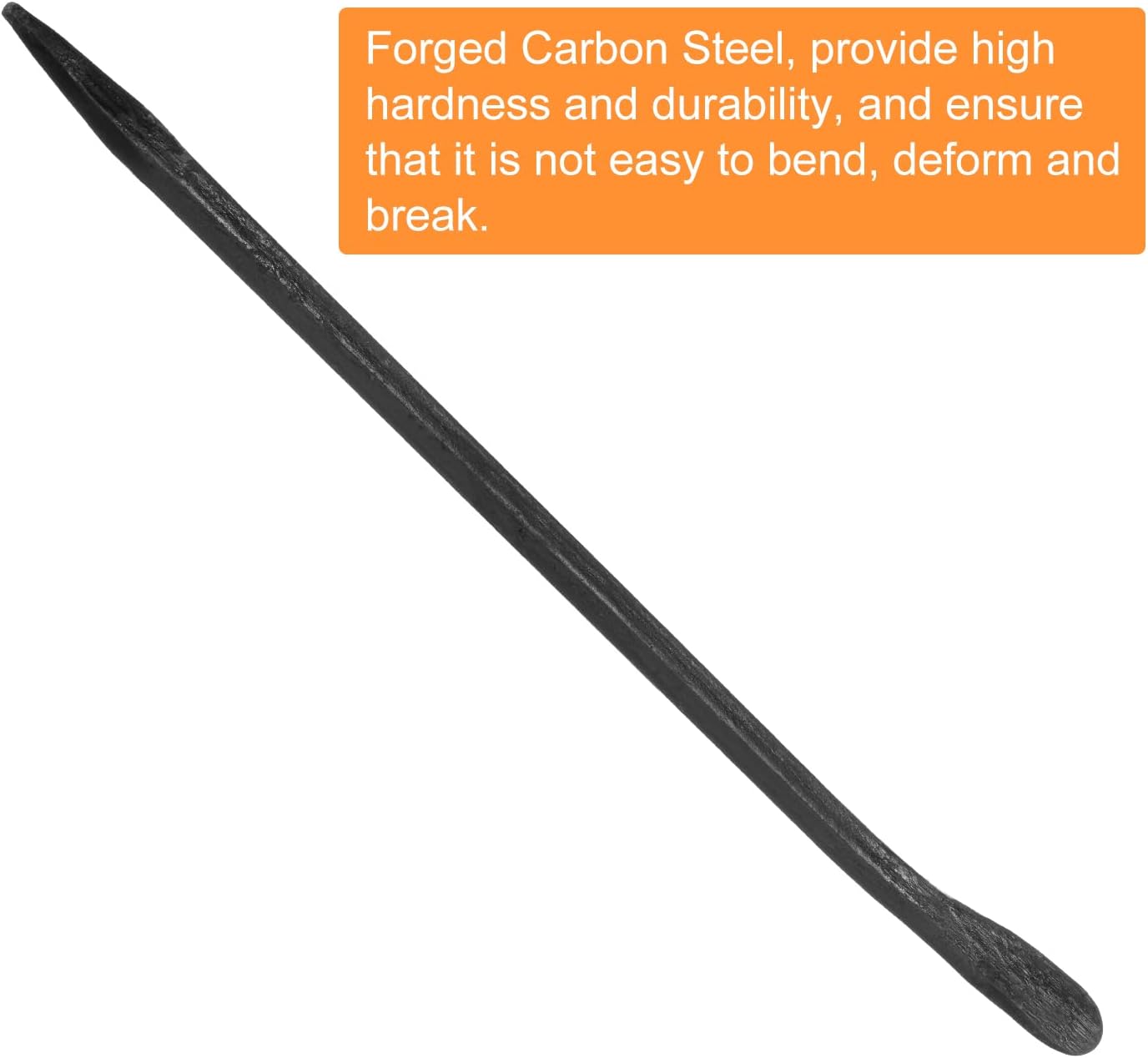 HARFINGTON 3pcs Line-Up Pry Bar 22" Length 0.6" Rod Dia Carbon Steel Hexagonal Crowbar Sleever Bar Connecting Bar for Prying and Aligning