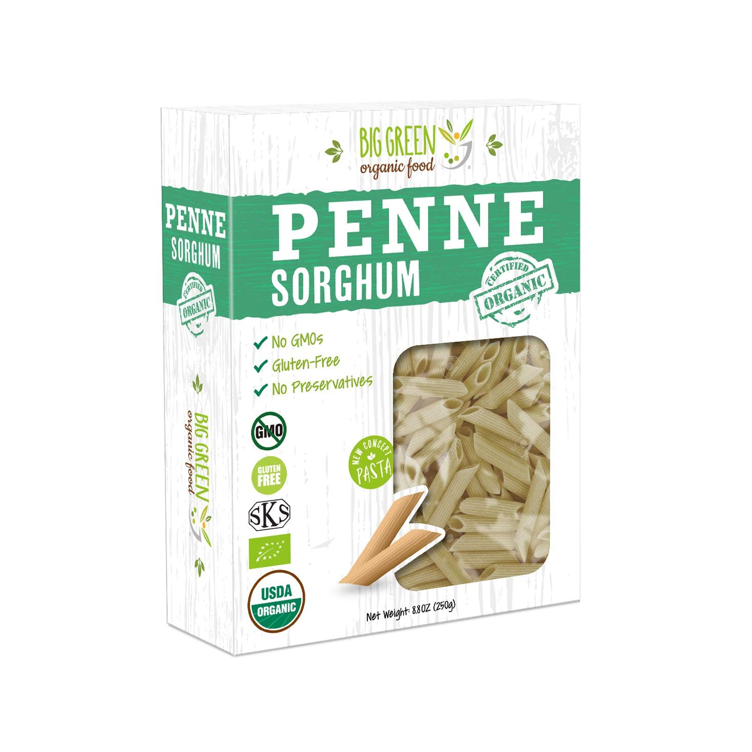 Organic Sorghum Penne, 8.8oz, New Concept Pasta (6)