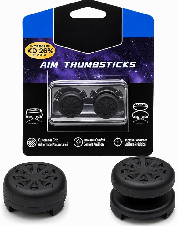 Thumb Grips for PS4 PS5 Controller,Performance Silicone Thumbsticks