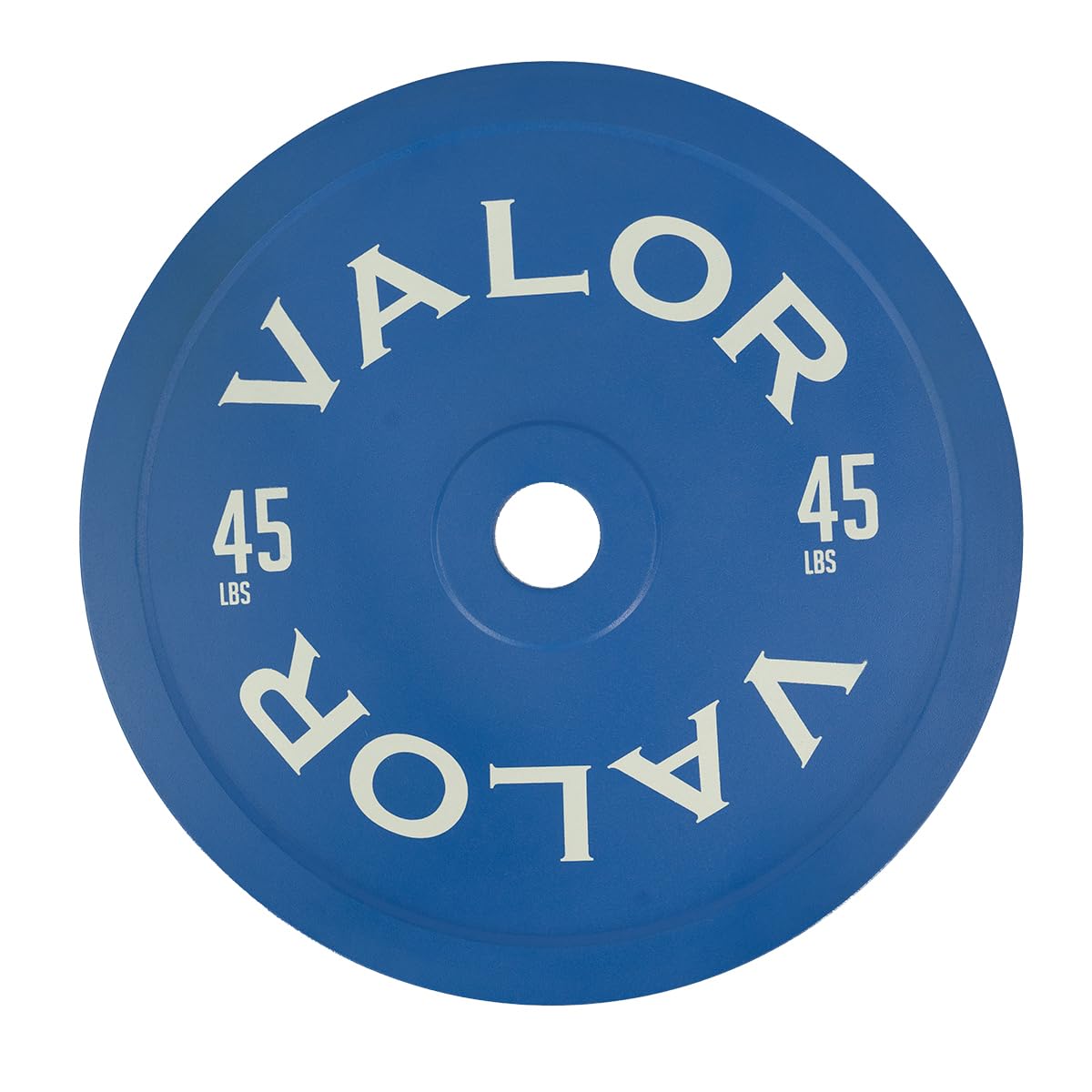 Valor Fitness Steel Calibrated Weight Plates 45 lb Single Plate - Meets USPA Standards - Power Lifting Weightlifting Workout Equipment