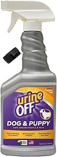 Urine OFF Puppy & Dog Odor & Stain Remover| Fresh Scent Carpet Cleaner Spray | Bio Enzymatic Stain & Urine Odor Remover | Pet Safe Cleaner | 16 oz.