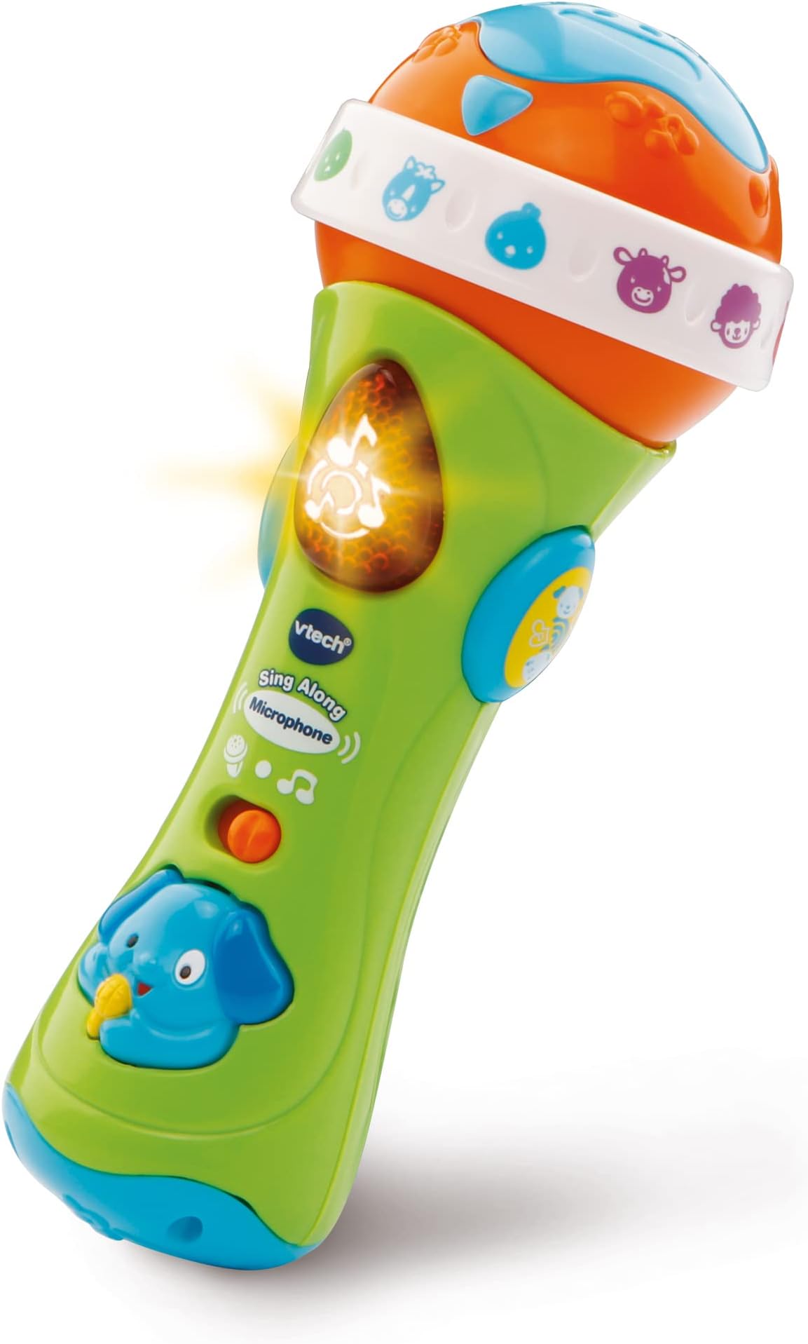 Sing Along Microphone for Kids | Toddler Toy Microphone with Amplified Voice Effect and Animal Sounds | Educational Toys for Boys & Girls 1, 2, 3+ Year Olds, 78763, English Version