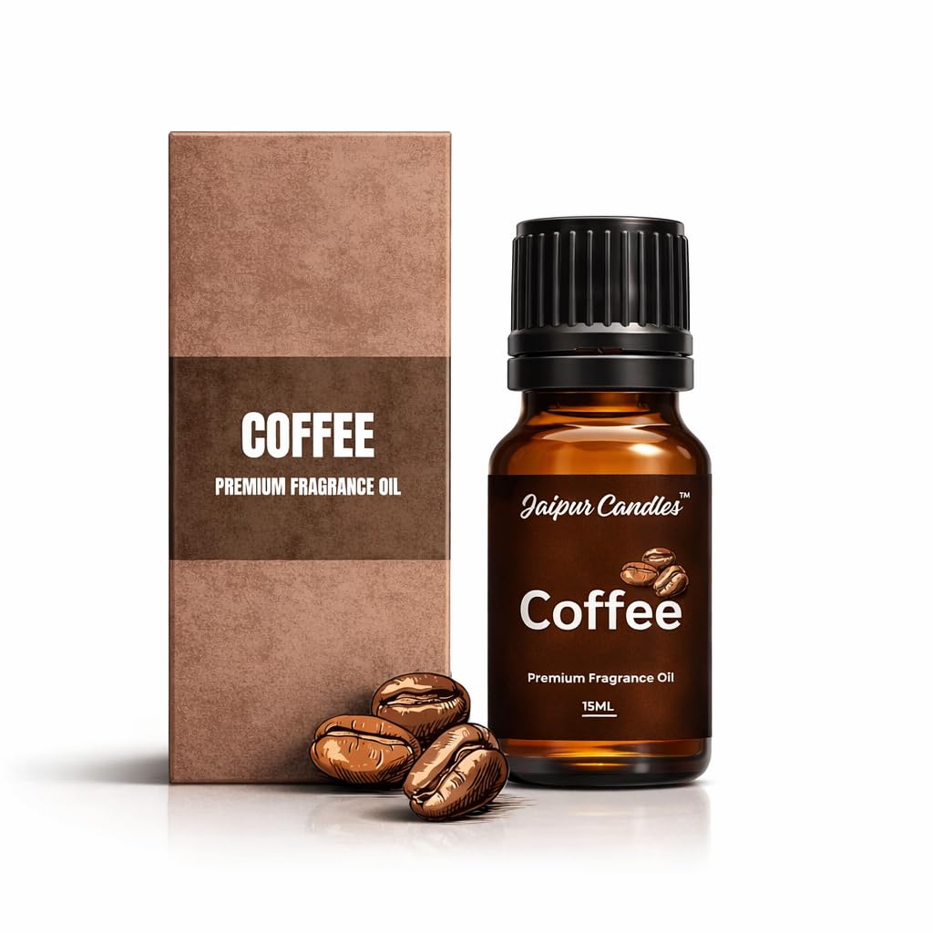Coffee Fragrance Oil | 15 ml | Aroma Oil for Home Fragrance | Best for Aromatherapy | Use in Diffusers, Candles, Air Fresheners (15ML, Coffee)
