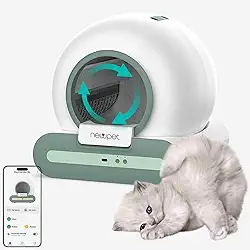 Caixas de Areia para Gatos, Banheiro Inteligente Gato Tuya WIFI Controle de APP Caixa Areia Gato Autolimpante Banheiro Gato (Branco(Kit 1))