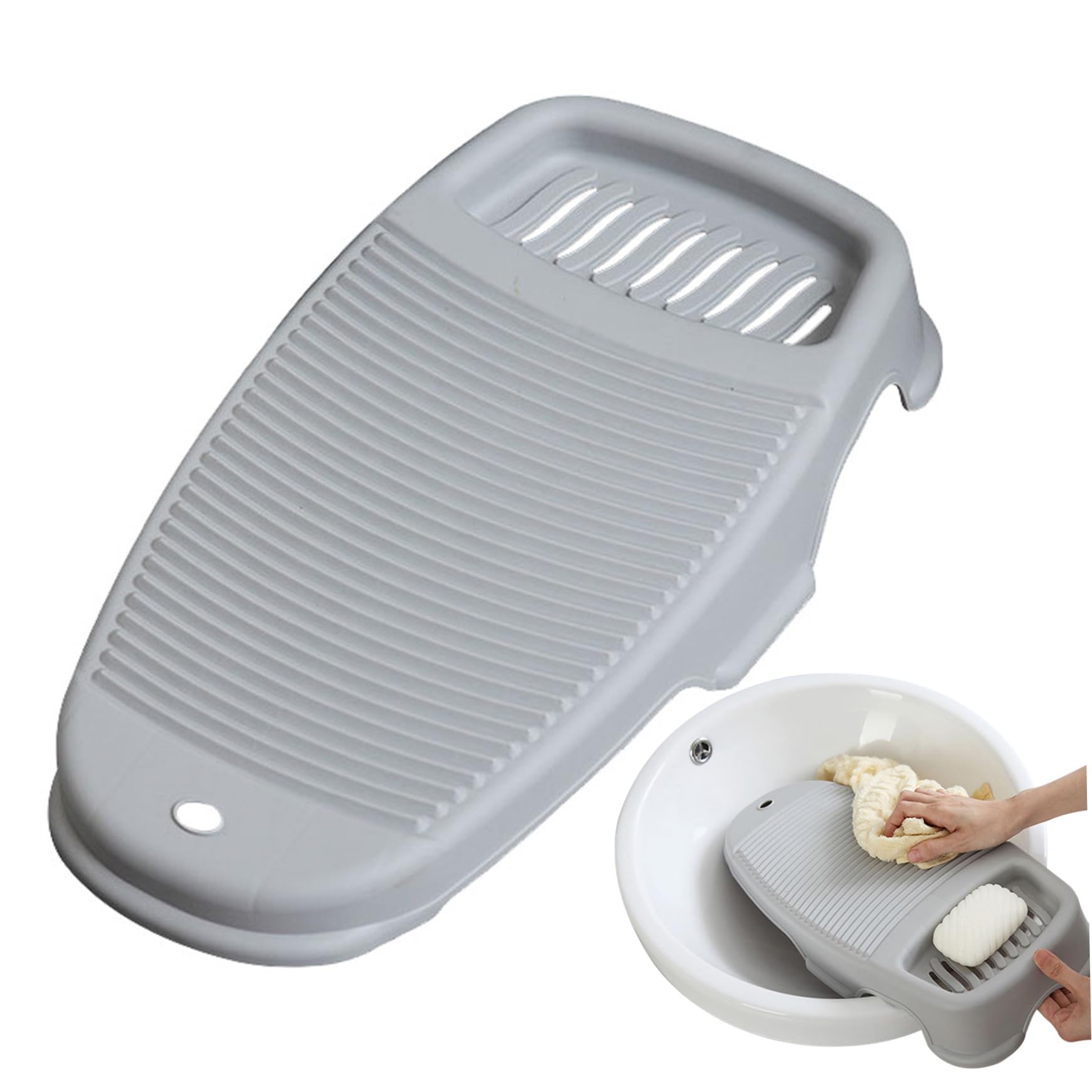 CNAFGBGG Washboard Laundry Hand Wash Board Plastic No Slip Washing Board for Clothes Scrubbing with Soap Holder for Laundry Hand Washing Tool ..