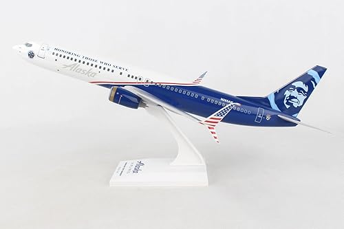 Miniatura 9 de Daron SkyMarks Alaska 737-900 Veteranos Avión 1/130 (SKR917)