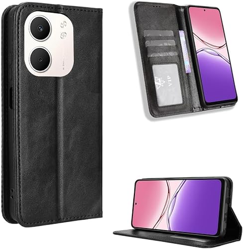 For OUKITEL C69 �P�[�X �蒠�^ �J�o�[PU���U�[ �g�уP�[�X �X�}�z�P�[�X �C�菝�h�~ �ϏՌ� �}�O�l�b�g�� �y�� �S�ʕی� �J�[�h���[ ���u���@�\�Ή� �w��h�~�g�� �u���b�N OPPO A5x �Ή�