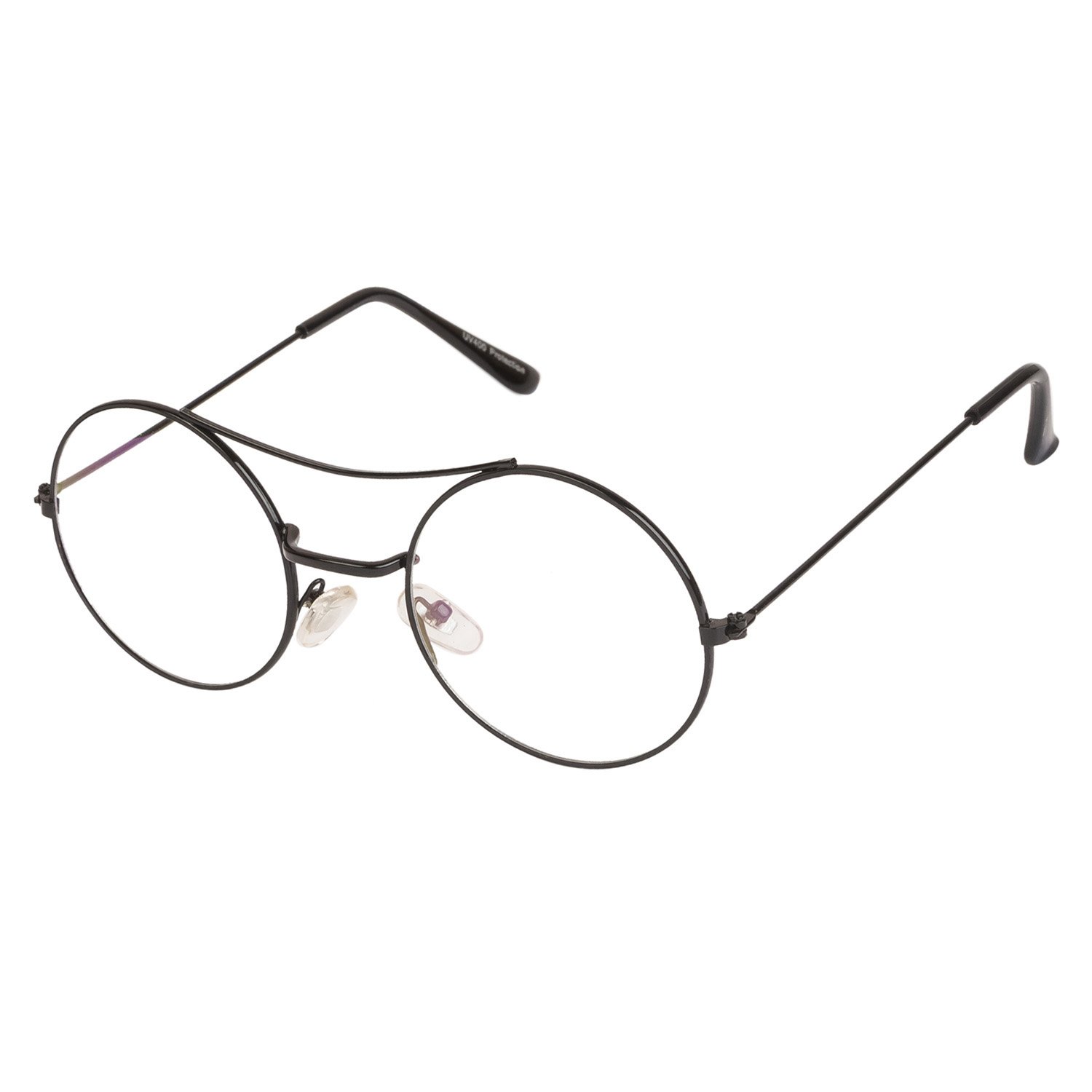 Gandhi Round Shape Black-Transparent UV Protection Sunglasses | Frame For Men & Women [MA-305-S5 ]-image-27