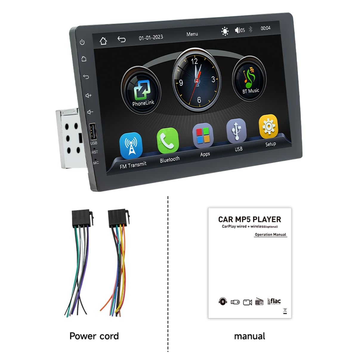 9 cali Car Stereo Single Din ekran dotykowy do Toyota iQ 2008-2015 Wireless