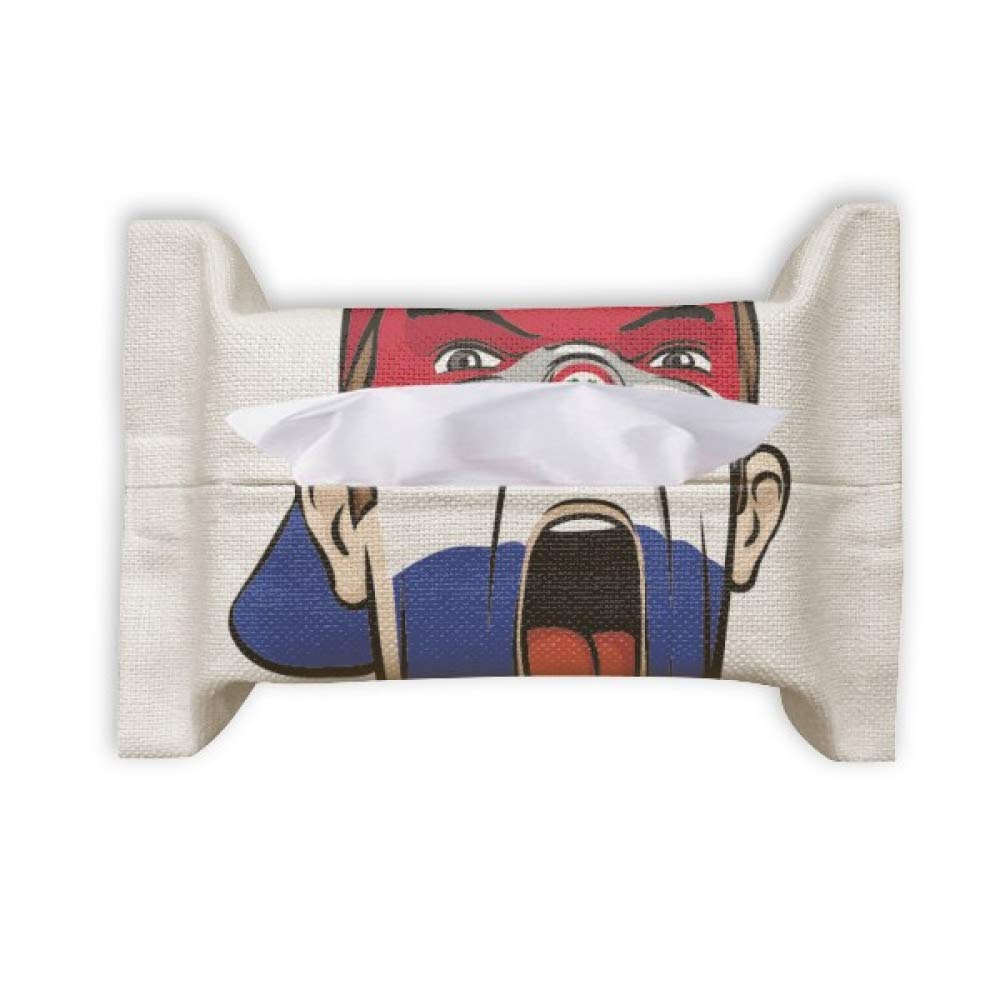 Serviette en papier masque de maquillage visage imprimé drapeau Paraguay - 5