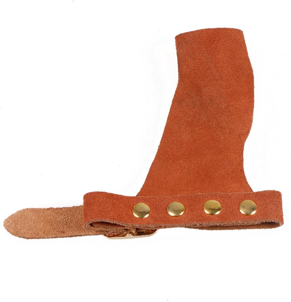 TOPARCHERY Arrow Gloves 2 Finger Protective Guard Leather for Right Left Hand Hunting Shooting Target Recurve Horse Bow : Sports & Outdoors