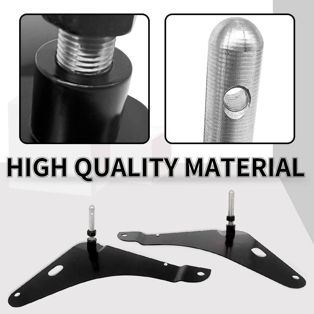 MADAT Hood Pin Kit Fit for Dodge Challenger 2008-2016 Stainless Escushions Black Replace 82214260AC 82214260 82214260AB