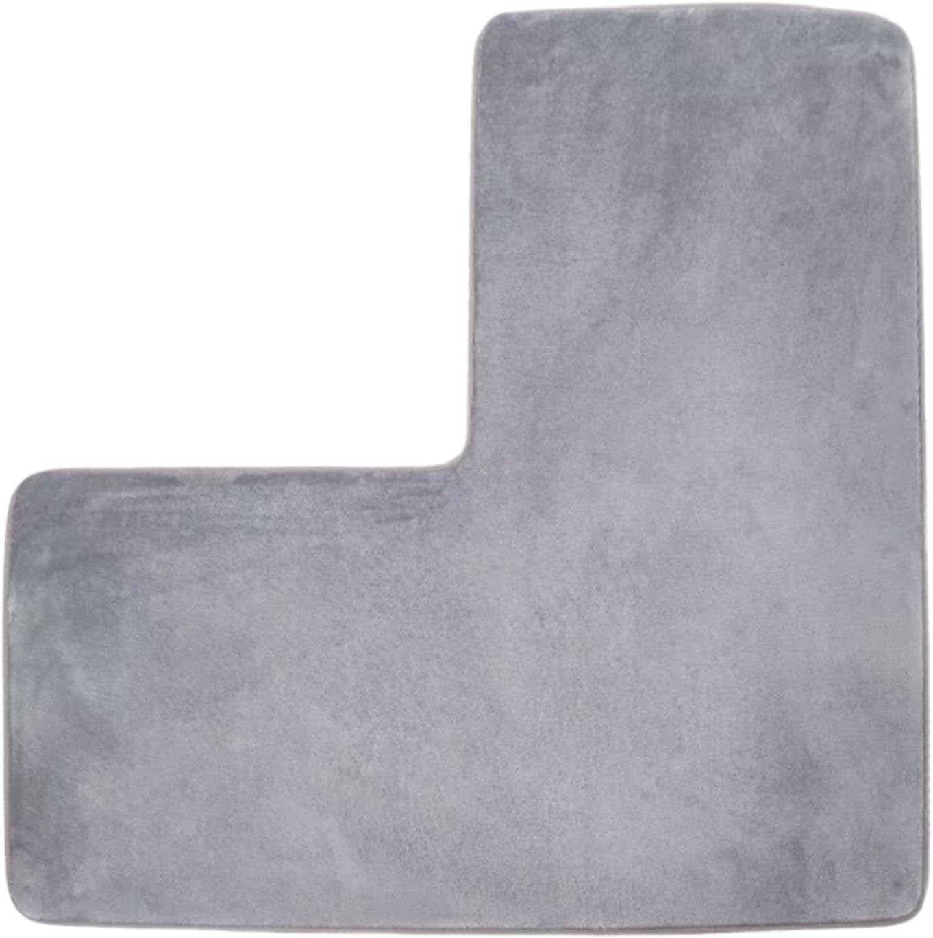 L Shaped Bath Mat Soft Floor Carpet Comfortable Floor Rug Non Slip Absorbent Grey | Home & Garden | Bath | Bathmats Rugs & Toilet Covers