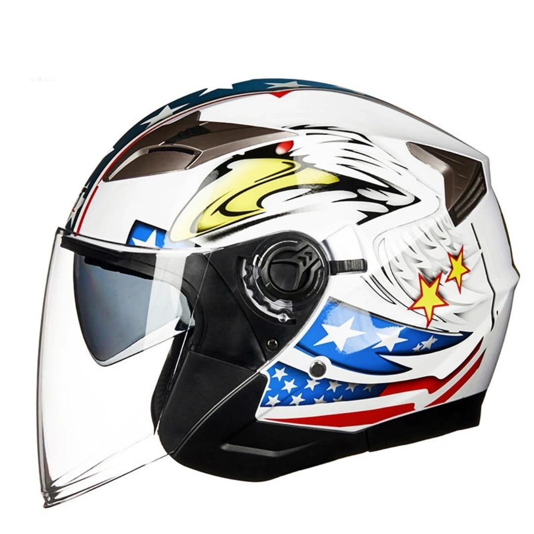 Amazon.co.jp: GX-708 オートバイ用ジェットヘルメット ハーフ