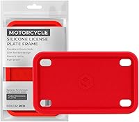Vista 13 de Rightcar Solutions Marco de matrícula de motocicleta de silicona de alta calidad, a prueba de óxido, a prueba de sonajeros, resistente a la Azul