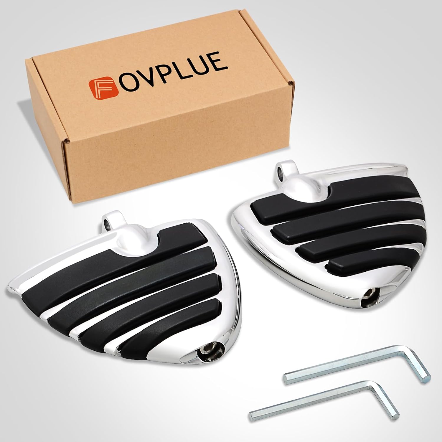 FOVPLUE Mini Floorboard FootPegs,Mid Controls Rider/Passenger/Highway Peg Motorcycle Foot Pegs w/Male Mount for Harley Touring Road Glide Road King Electra Glide Street Glide Dyan Softail Sportster