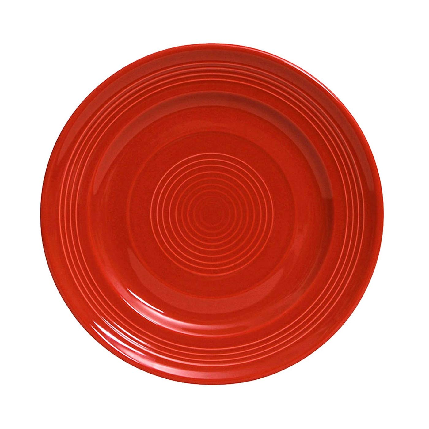 Tuxton Home THCQA104-6B Concentrix Dinner Plate, 10.5-Inch, Cayenne Red