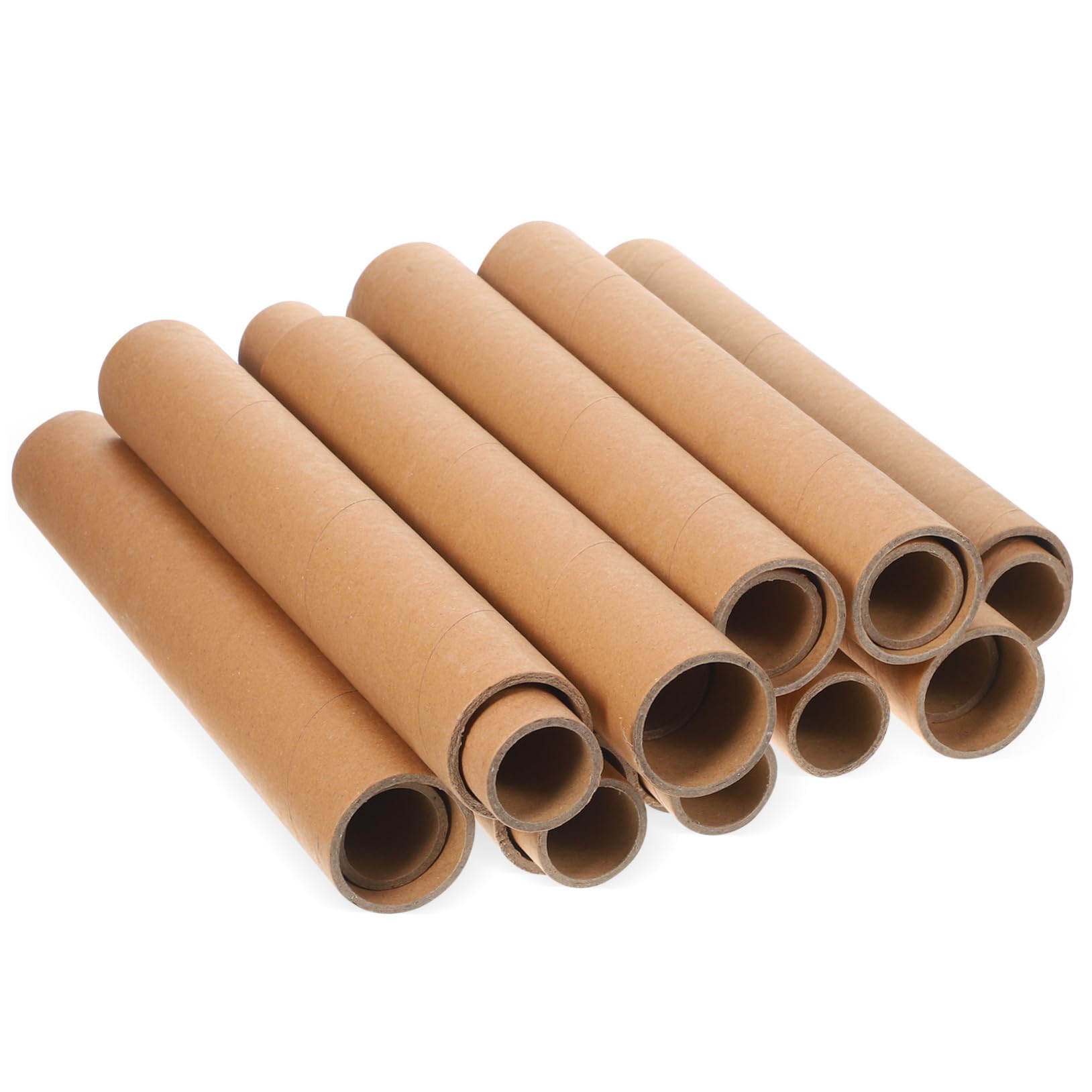 OSALADI Tubes D'Expédition Ronds En Papier Kraft 20 Pièces Pour L'Expédition L'Expédition Et L'Artisanat - Cylindres En Papier Pour Le Rangement Et L'Organisation À